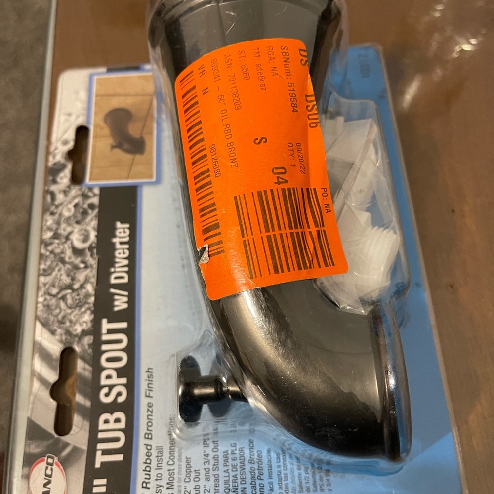 6inch Tub spout w /diverter